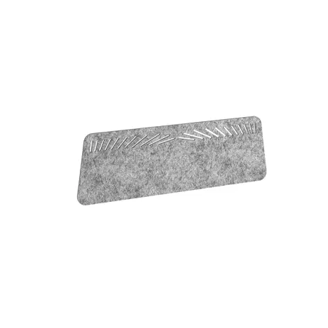 Domino Acoustic Desktop Screen - 1200mm - Dark Silver Grey